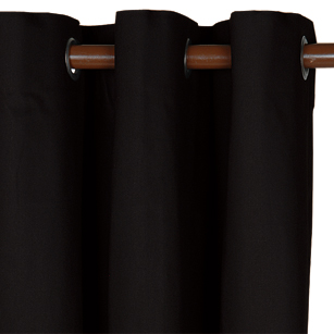 Eli Black Curtain Panel