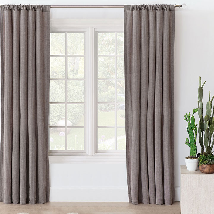 Fossil Rod Pocket Curtain Panel