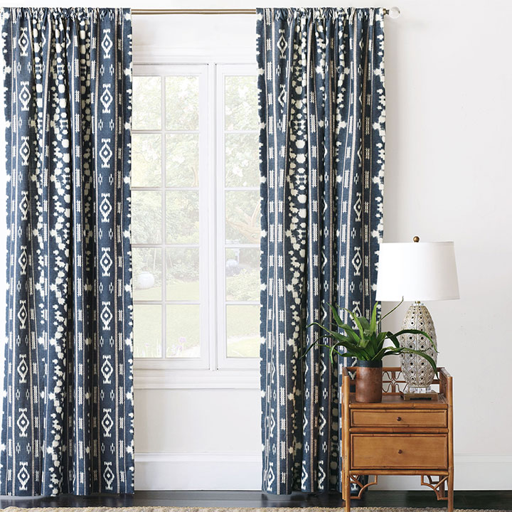 Saya Ikat Curtain Panel