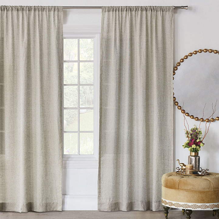 Marceau Gold Dotted Curtain Panel