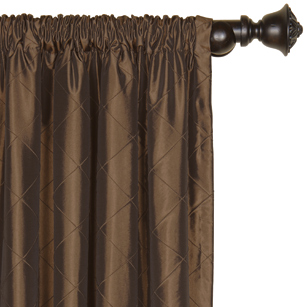 Chester Chocolate Curtain Panel