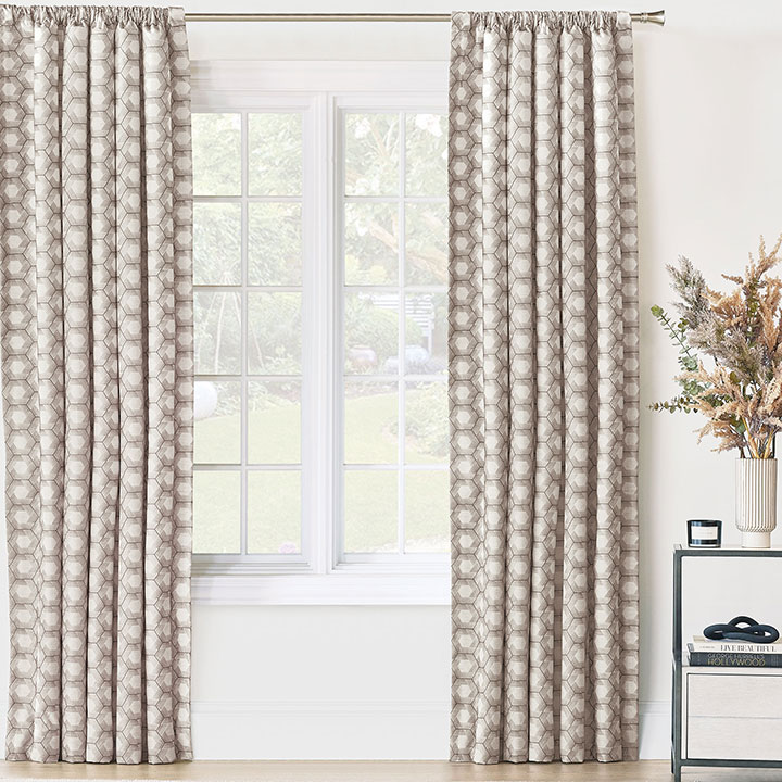 TALENA EMBROIDERED CURTAIN PANEL