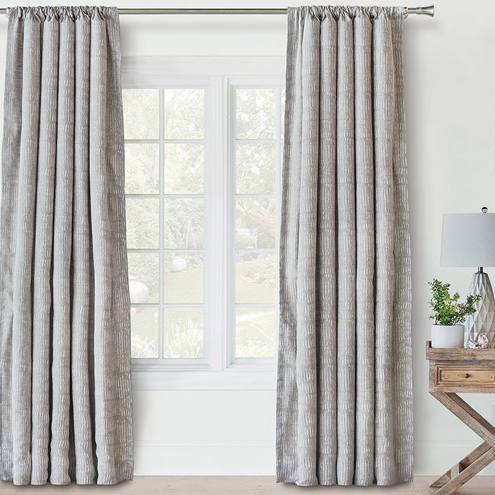 Persea Broken Stripe Curtain Panel