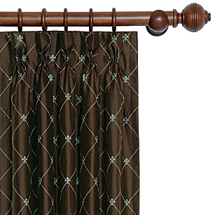 Rainier Brown Curtain Panel