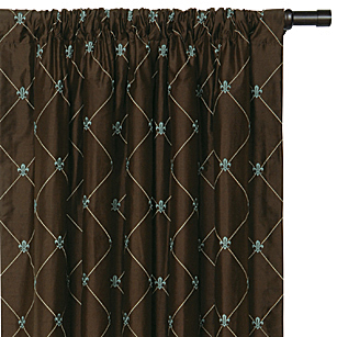 Rainier Brown Curtain Panel