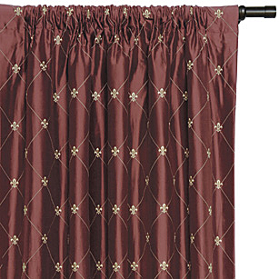 Rainier Scarlet Curtain Panel