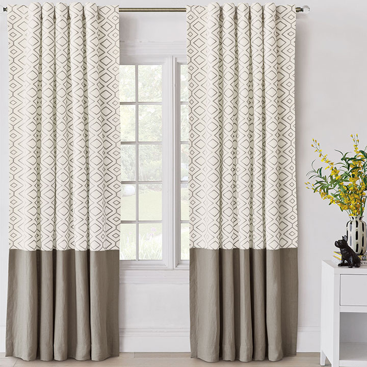 Freya Embroidered Curtain Panel