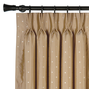 Iris Gold Curtain Panel