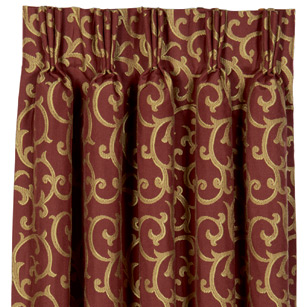 Medici: Pazzi Garnet Curtain Panel