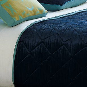 Azzurro: Ragusa Sapphire Coverlet