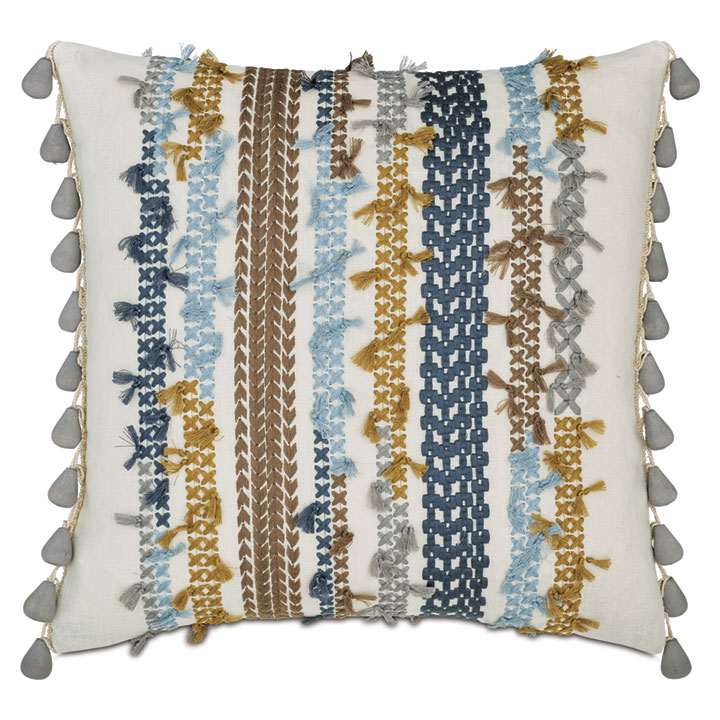 DALEYZA EMBROIDERED DECORATIVE PILLOW