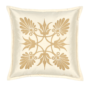 Anthemion Ivory/Gold Dec Pillow A