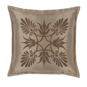 Anthemion Taupe/Brown Dec Pillow A