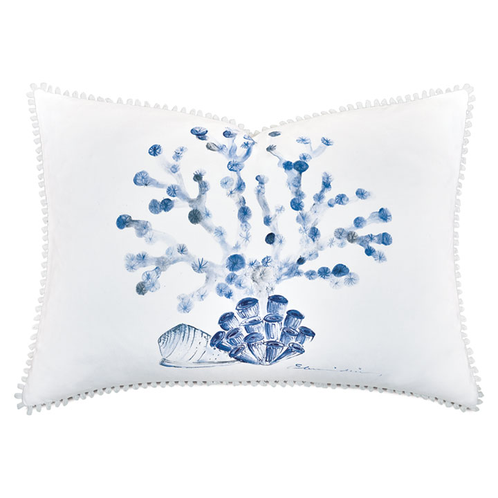 SAFIRA CORAL DECORATIVE PILLOW
