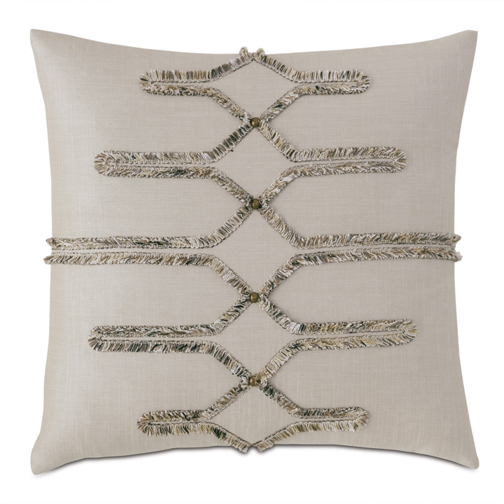 Teryn Brush Fringe Decorative Pillow