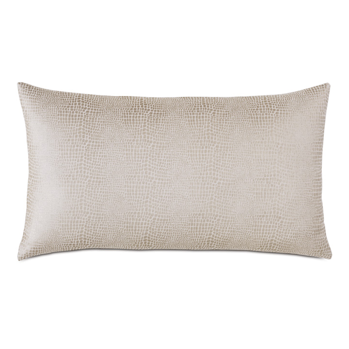 Teryn Faux Snakeskin Decorative Pillow