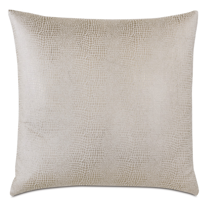 Teryn Faux Snakeskin Decorative Pillow