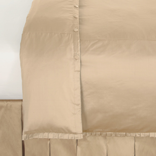 Serico Gold With Lena Pleat Duvet