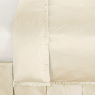 Serico Ivory With Lena Pleat Duvet