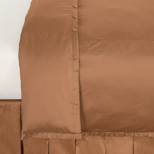 Serico Rust With Lena Pleat Duvet