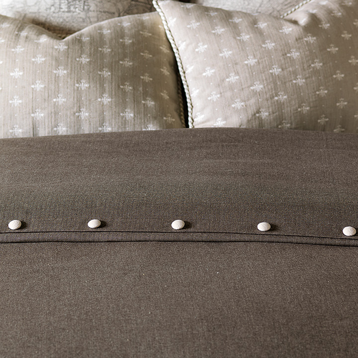 Flint Charcoal Duvet Cover