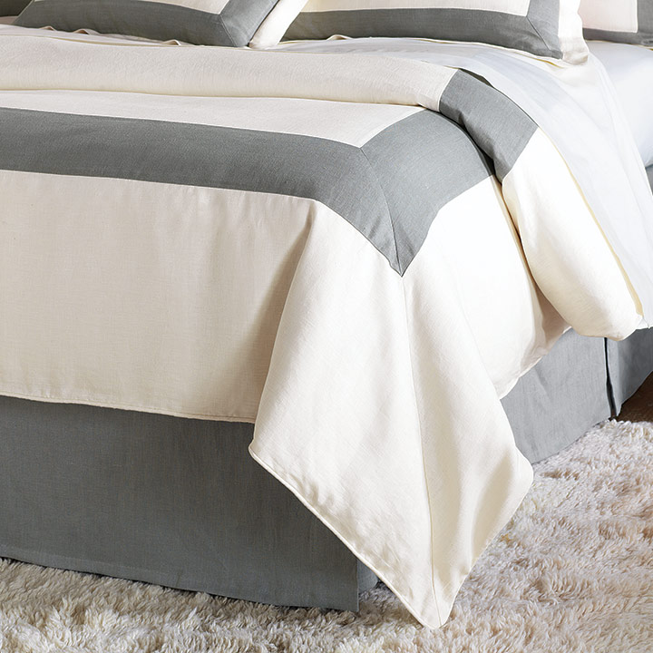 Breeze Pearl/Slate Duvet Cover