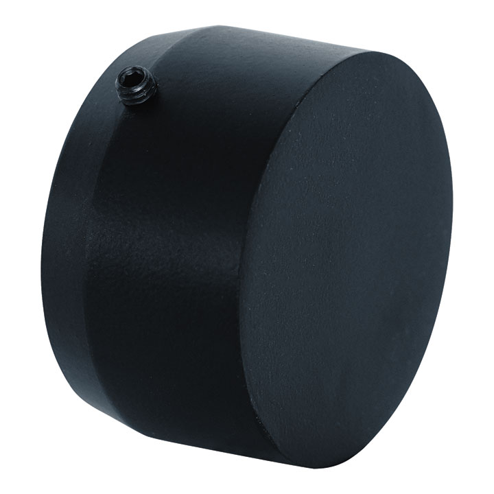 ACERO MATTE BLACK BEVELED END CAP PAIR