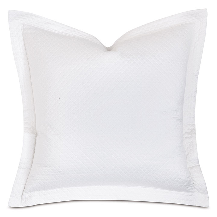 Matera Pique Euro Sham in White