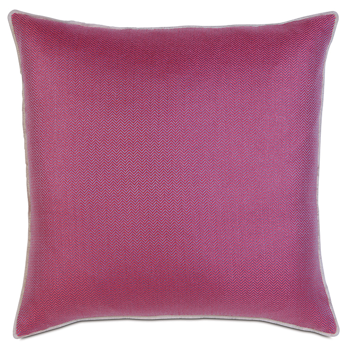 Zigzag Fuchsia Euro Sham