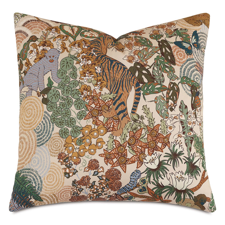 GUSTAV JUNGLE PRINT EURO SHAM