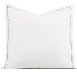 Enzo Satin Stitch Euro Sham in Lake