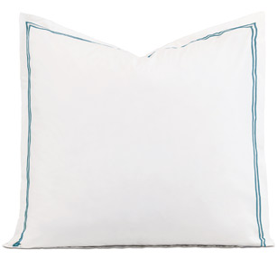 Enzo Satin Stitch Euro Sham in Ocean