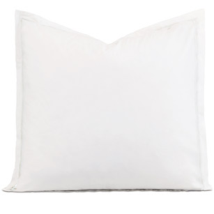 Enzo Satin Stitch Euro Sham in White