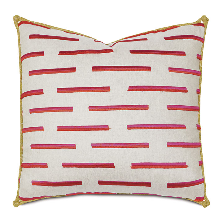 FAIRUZA BRUSH FRINGE DECORATIVE PILLOW