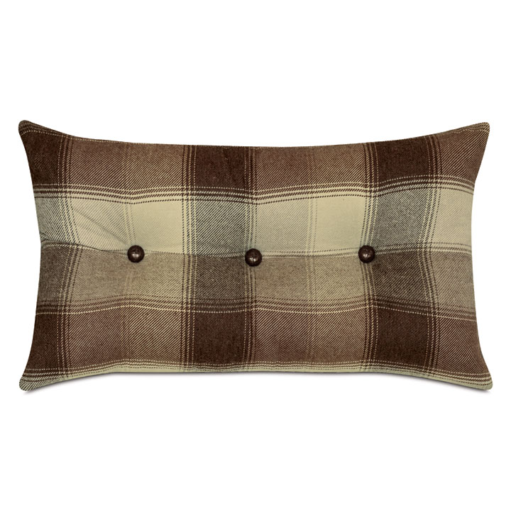 HIGHLAND BUTTON-TUFTED DECORATIVE PILLOW