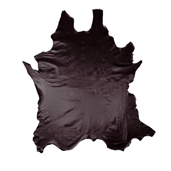 TUDOR MAHOGANY LEATHER HIDE FULL