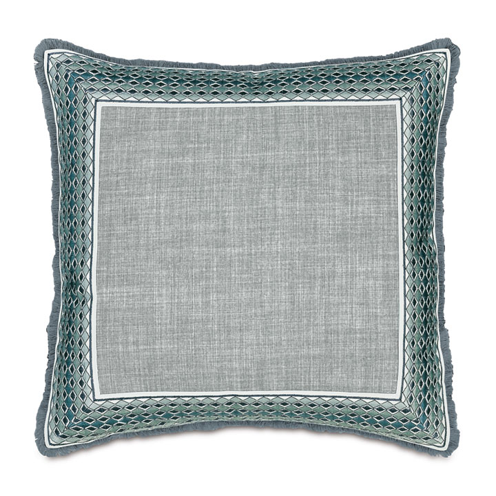 HIGHCLERE DIAMOND DECORATIVE PILLOW