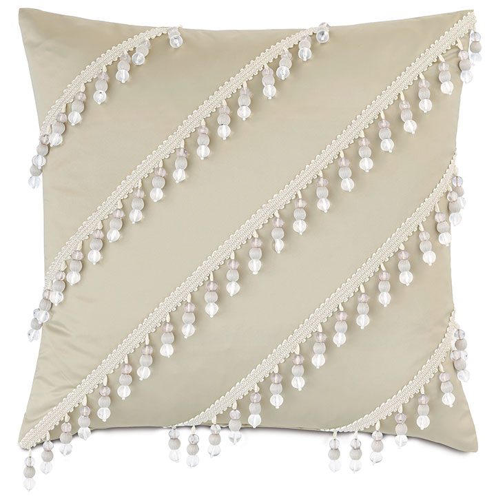 Jolene Beaded Decorative Pillow