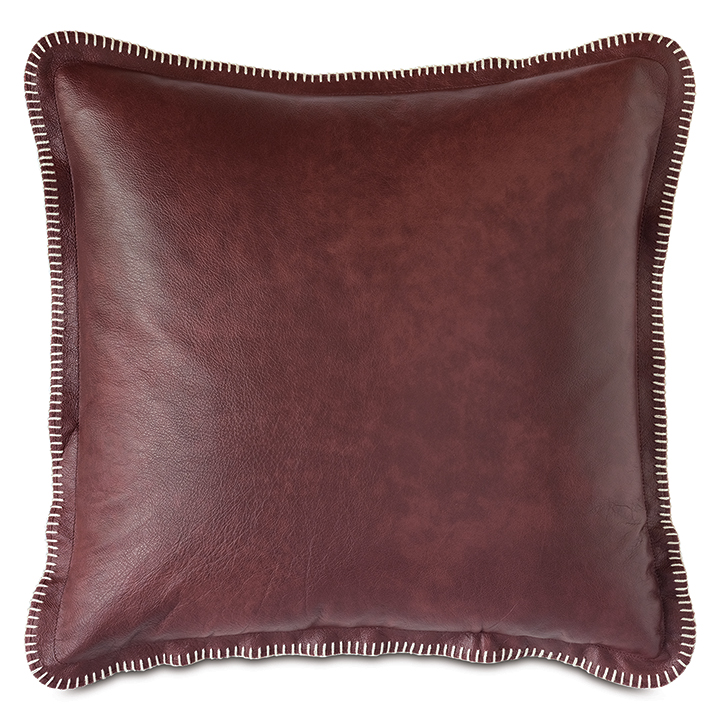 Kilbourn Leather Decorative Pillow