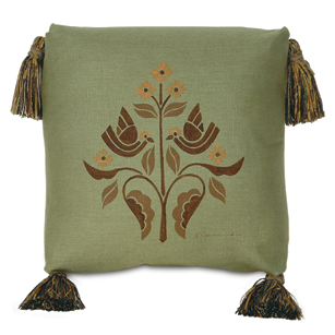 Hand-Painted Breeze Olive W/Turkish