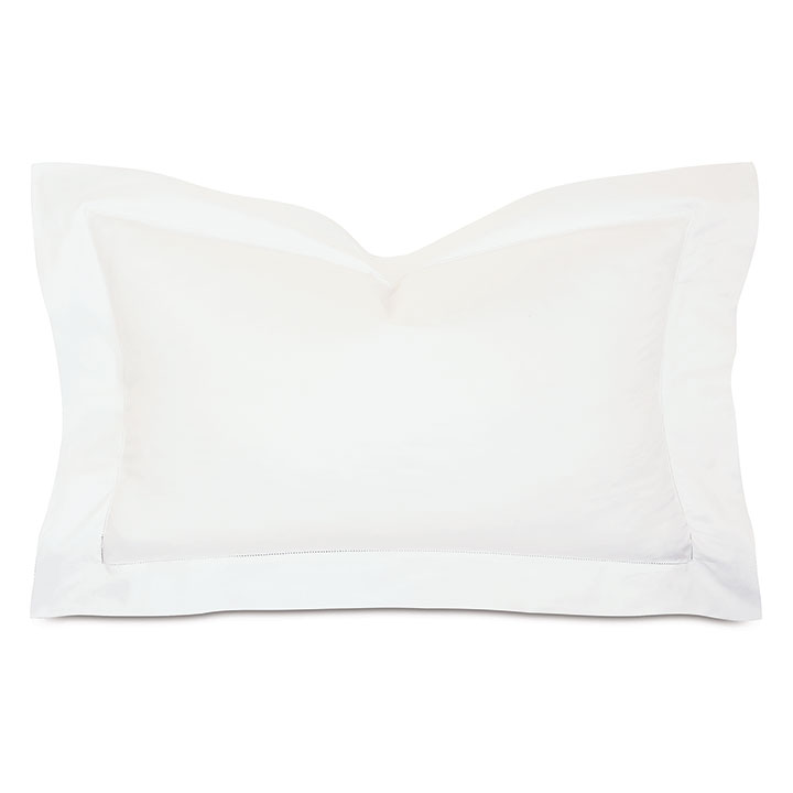 Roma Sateen King Sham in White