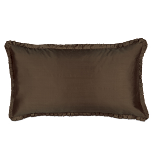 Serico Brown With Lena Pleat King Sham