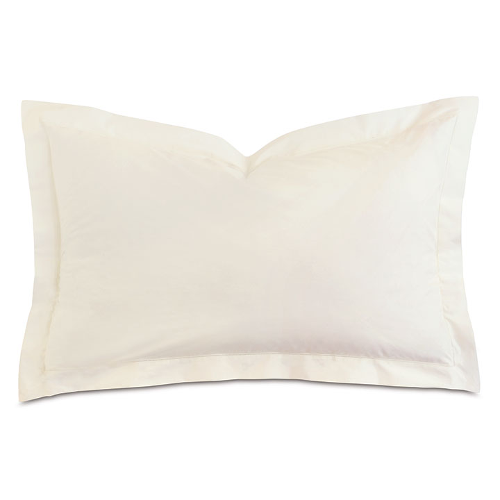 Gianna Hemstitch Euro Sham in Ivory