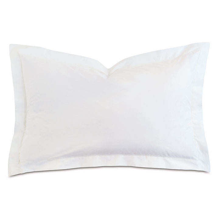 Gianna Hemstitch Euro Sham in White