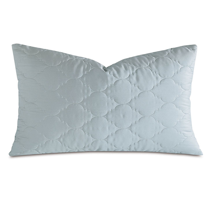 Viola Quilted King Sham in Sea