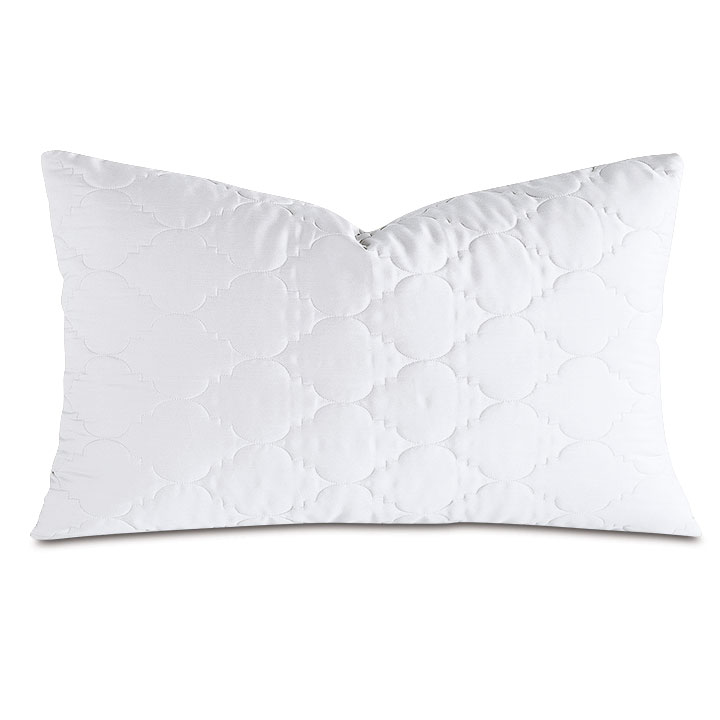 Viola Quilted King Sham in White