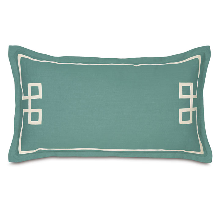 Resort Aqua Fret King Sham