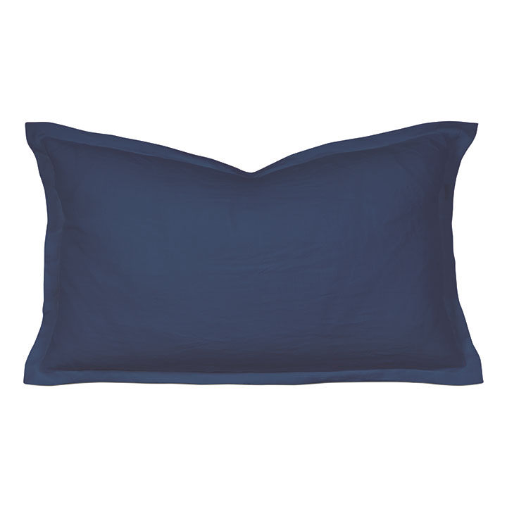 Shiloh Linen King Sham in Indigo