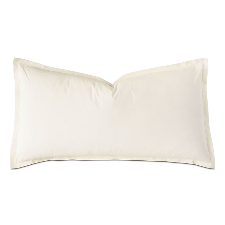 Vail Percale King Sham In Ivory