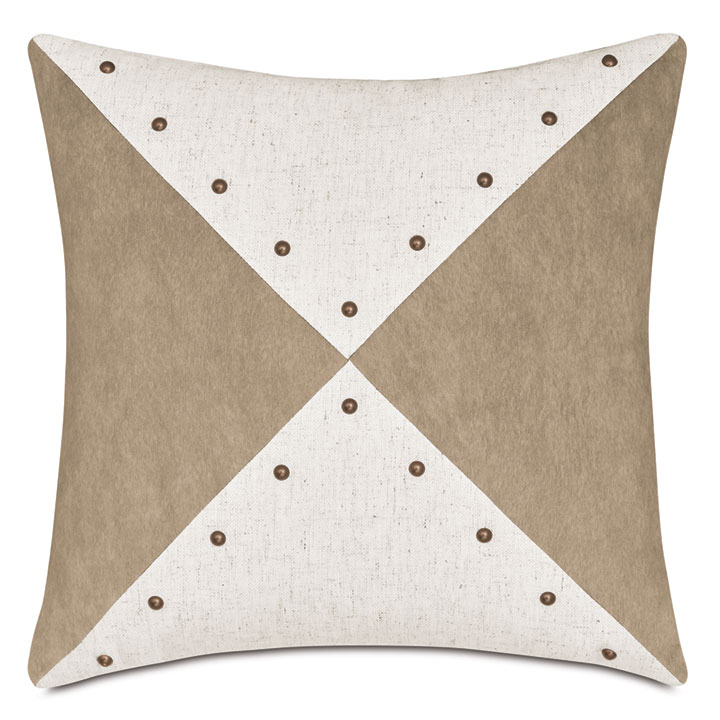 LEVI NAILHEAD DECORATIVE PILLOW